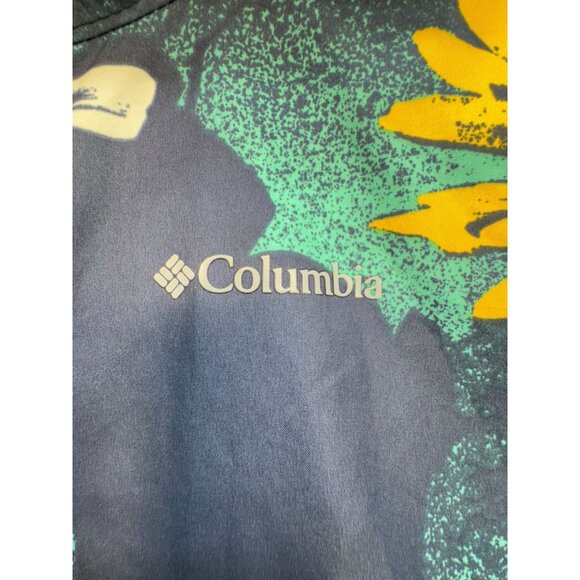 Columbia Youth Hooded Jacket Size L Multicolor Floral Reversible Full Zip - Picture 2 of 16